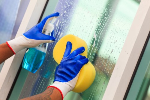 Cleaner preparing carpet cleaning service in Woodside Park