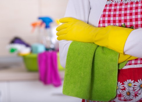Safe carpet cleaning process in a residential property